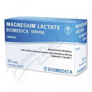 Magnesium lactate Biomedic 500mg tbl.nob.100x500mg