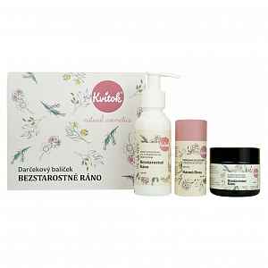 KVITOK Bezstarostné ráno Tělový krém 60ml+Sprchový gel 100ml+ Deodorant 42g