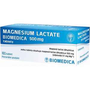 Magnesium lactate Biomedic 500mg tbl.nob.100x500mg