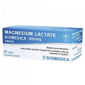 Magnesium lactate Biomedic 500mg tbl.nob.100x500mg