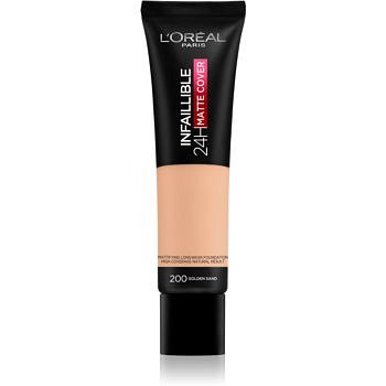 L’Oréal Paris Infallible 24H Matte Cover dlouhotrvající matující make-up odstín 200 Golden Sand 35 ml