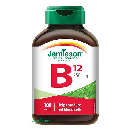 Vitamín B12 kyanokobalamín 250 µg 100 tbl.