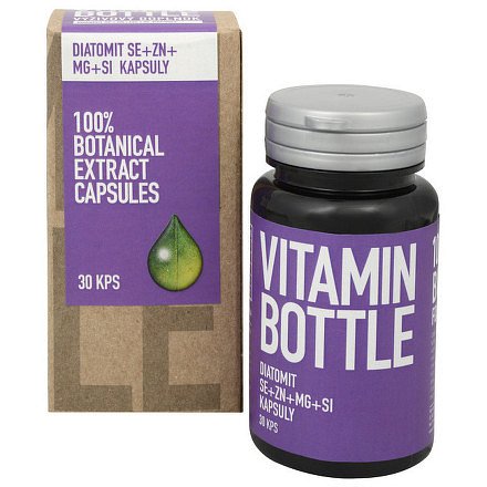 Vitamin-Bottle DIATOMIT Se + Zn + Mg + Si 30 kapslí