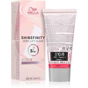 Wella Professionals Shinefinity Zero Lift Glaze demipermanentní barva na vlasy odstín 010/8 Opal Flash 60 ml