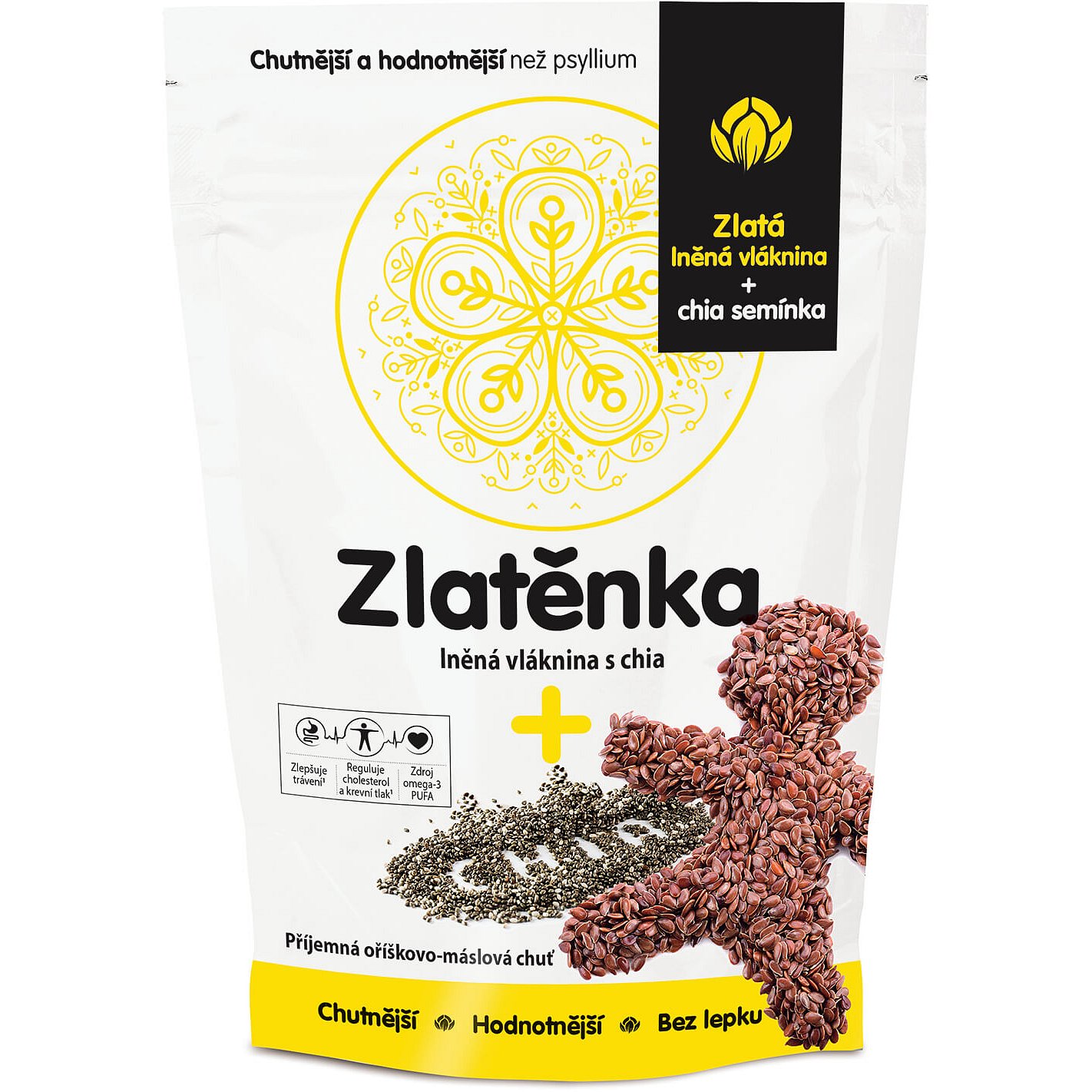 Zlatěnka lněná vláknina a chia 300g