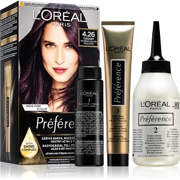 L’Oréal Paris Préférence barva na vlasy odstín 4.26 Tuscany