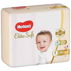 2x HUGGIES® Pleny jednorázové Elite Soft vel. 4 33 ks