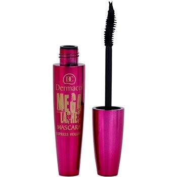 Dermacol Mega Lashes Express Volume řasenka pro prodloužení, natočení a objem odstín Black 12,5 ml