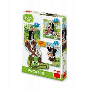 Dino Toys Krtek na louce Baby Puzzle set 12 dílků