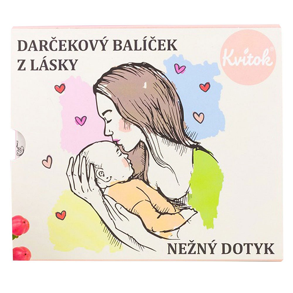 KVITOK Něžný dotyk Tělový krém 60ml+Krém na ruce 30ml+šampon 25g Dárkové balení