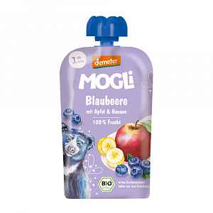 MOGLi BIO Borůvková kapsička jablko a banán 100 g