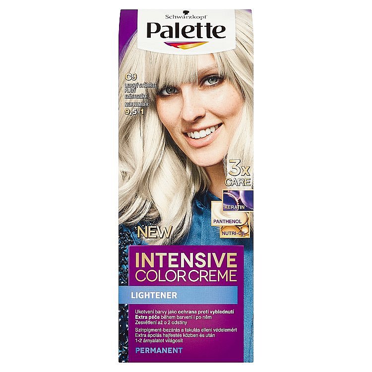 Schwarzkopf Palette Intensive Color Creme barva na vlasy Stříbřitě Plavý C9