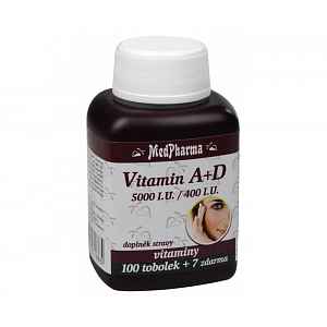 MedPharma Vitamín A+D ( 5000 I.U./ 400 I.U.) tobolky 107