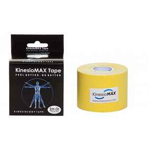 Tejp. KinesioMAX kinesio tape žlutá 5cmx5m