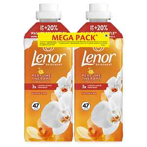 LENOR Gold Orchid & Vanilla Aviváž 94 praní 2 x 987 ml
