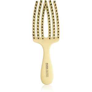 Olivia Garden Club The Nomad Detangling&Shine Fingerbrush​ plochý kartáč na vlasy Yellow 1 ks
