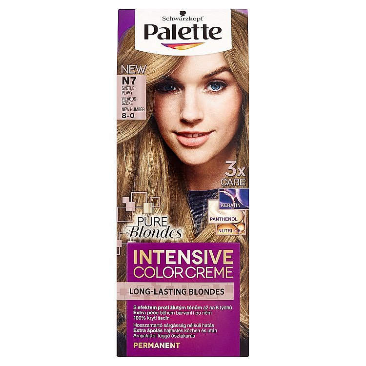 Schwarzkopf Palette Intensive Color Creme barva na vlasy Světle Plavý N7