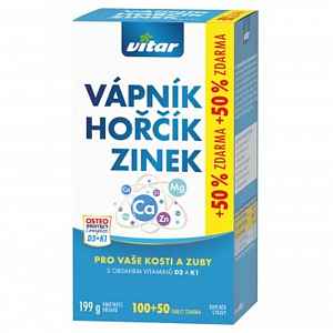 Revital Vápník+hořčík+zinek+vitamín D 3 +K 1 tablety 100 + 50