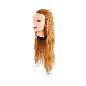 Cvičná hlava s umělými vlasy Eurostil Professional - světlá blond, 55-60 cm (02545)