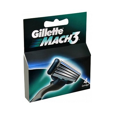 Gillette Náhradní hlavice Gillette Mach3 4 ks