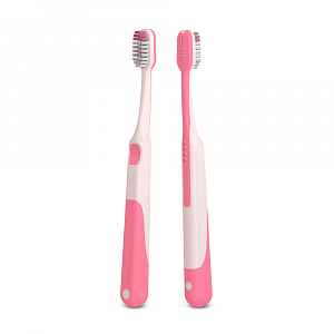 Suavinex Junior Dětský kartáček na zoubky 1 ks růžový