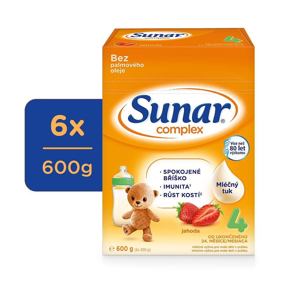 Sunar Complex 4 jahoda 6x600g