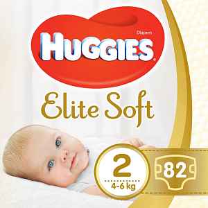 HUGGIES® Pleny jednorázové Elite Soft vel. 2 82 ks