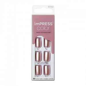 Samolepící nehty imPRESS Color Paralyzed Pink 30 ks