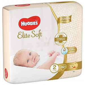 HUGGIES® Pleny jednorázové Elite Soft vel. 2 82 ks