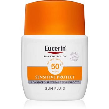 Eucerin Sun Sensitive Protect ochranný matující fluid na obličej SPF 50+ 50 ml