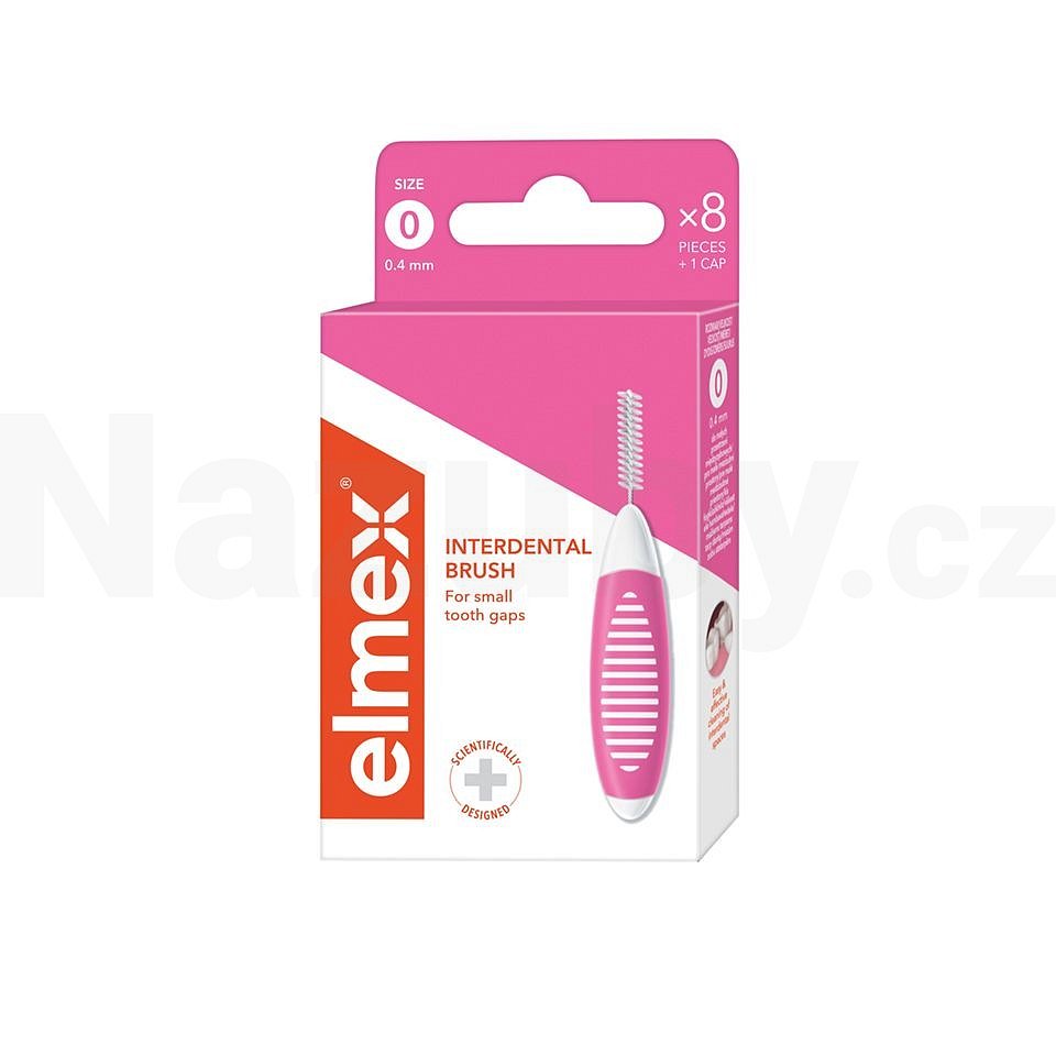 Elmex Interdenal ISO 0 Mezizubní kartáčky 0,4 mm 8 ks