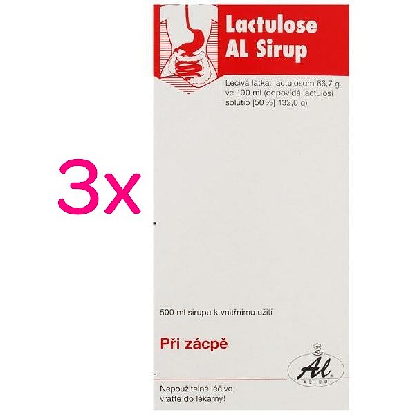 Lactulose AL Sirup perorální sirup 3 x 500ml