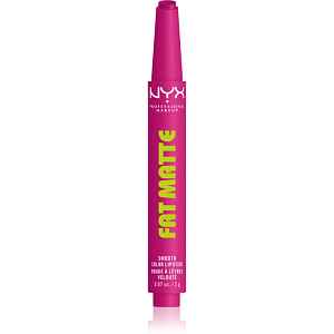 NYX Professional Makeup Fat Matte balzám na rty s matujícím efektem Fluffy Fuchsia 2 g
