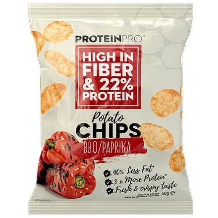 ProteinPRO chipsy BBQ/paprika 50g