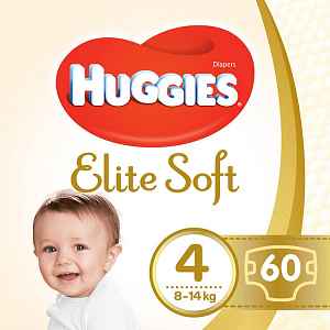 HUGGIES® Pleny jednorázové Elite Soft vel. 4 60 ks