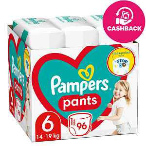 PAMPERS Pants kalhotky plenkové 6 (96 ks) 14-19 kg