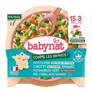 Babybio BABYNAT Rizoto se zeleninou a divokou treskou 200 g