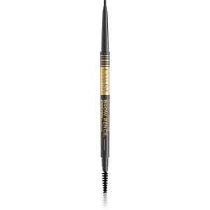 Eveline Cosmetics Micro Precise voděodolná tužka na obočí s kartáčkem 2 v 1 odstín 04 Graphite 4 g