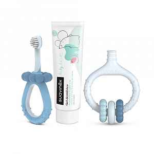Suavinex Sada na ústní hygienu 3 ks modrá