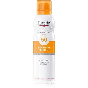Eucerin Sun Sensitive Protect transparentní mlha na opalování SPF 50 200 ml