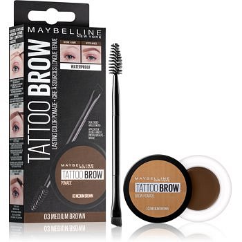 Maybelline Brow tattoo gelová pomáda na obočí odstín 03 Medium Brown