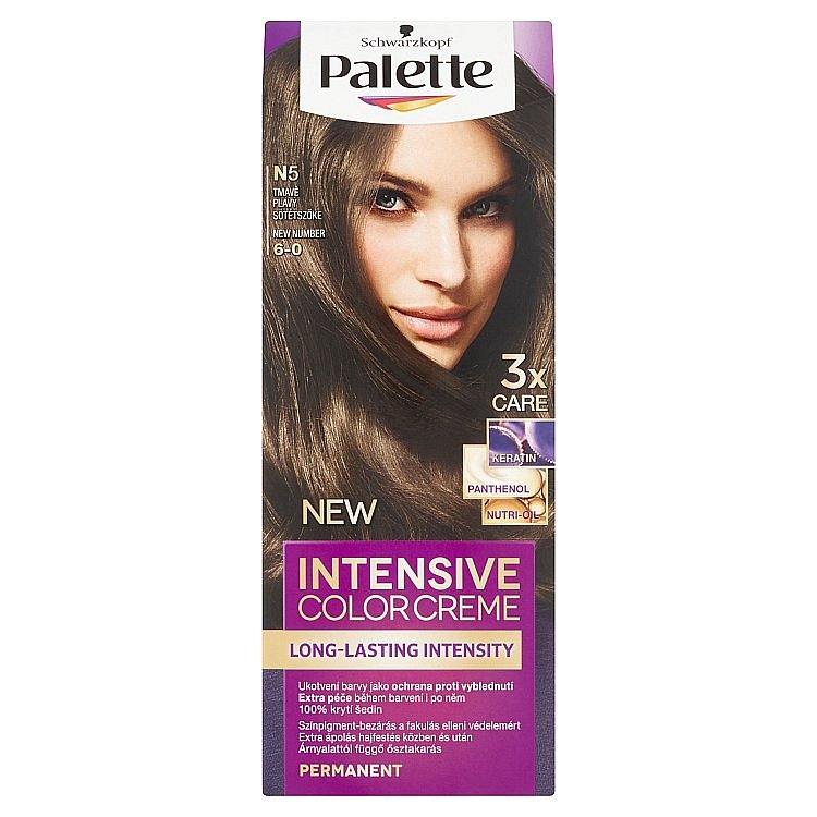 Schwarzkopf Palette Intensive Color Creme barva na vlasy Tmavě Plavý N5