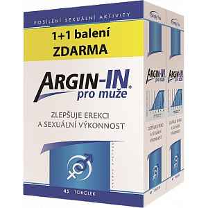 Argin-IN pro muže tobolky 90 + Argin-IN tobolky 90 zdarma