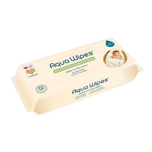 Aqua Wipes Eko dětské vlhčené ubrousky 64ks