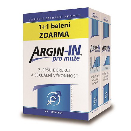 Argin-IN pro muže tobolky 90 + Argin-IN tobolky 90 zdarma
