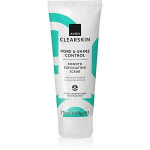 Avon Clearskin Pore & Shine Control povzbuzující peeling 75 ml
