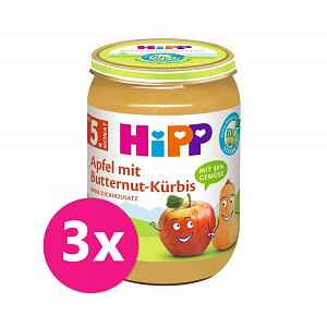 HiPP BIO Jablko s máslovou dýní oduk.4. 6. měsíce 3 x 190 g