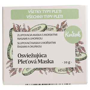 Kvitok Slupovací maska s mořskými řasami a okurkou OSVĚŽUJÍCÍ 20 g