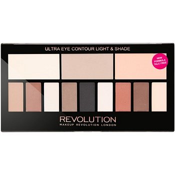 Makeup Revolution Ultra Eye Contour konturovací paletka na oči odstín Light & Shade 14 g