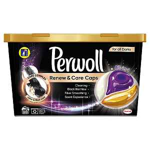 Perwoll Renew & Care Caps Black kapsle na praní  18 praní